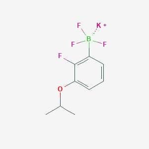molecular formula C9H10BF4KO B1456626 Potassium (2-fluoro-3-isopropoxyphenyl)trifluoroborate CAS No. 1073468-36-6