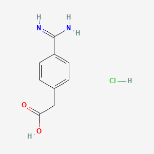 2-(4-Carbamimidoylphenyl)acetic acid hydrochloride