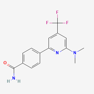4-(6-Dimethylamino-4-trifluoromethyl-pyridin-2-YL)-benzamide