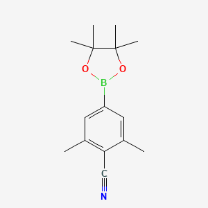 B1456641 2,6-Dimethyl-4-(4,4,5,5-tetramethyl-1,3,2-dioxaborolan-2-YL)benzonitrile CAS No. 1111096-09-3