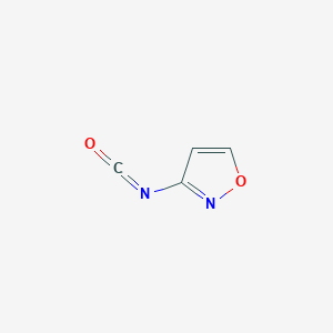 molecular formula C4H2N2O2 B14566412 3-Isocyanato-1,2-oxazole CAS No. 61672-75-1