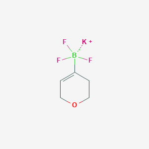 molecular formula C5H7BF3KO B1456642 Potassium 3,6-dihydro-2H-pyran-4-trifluoroborate CAS No. 1612893-03-4