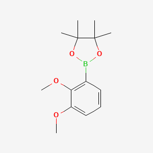 molecular formula C14H21BO4 B1456643 2-(2,3-Dimethoxyphenyl)-4,4,5,5-tetramethyl-1,3,2-dioxaborolane CAS No. 488850-92-6