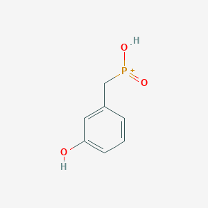 molecular formula C7H8O3P+ B14566432 Hydroxy[(3-hydroxyphenyl)methyl]oxophosphanium CAS No. 61820-25-5