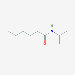 molecular formula C9H19NO B14566446 Hexanamide, N-isopropyl CAS No. 61601-62-5