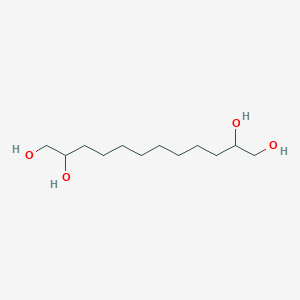 molecular formula C12H26O4 B14566449 Dodecane-1,2,11,12-tetrol CAS No. 61767-62-2