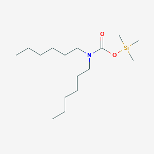 molecular formula C16H35NO2Si B14566505 Trimethylsilyl dihexylcarbamate CAS No. 61355-43-9
