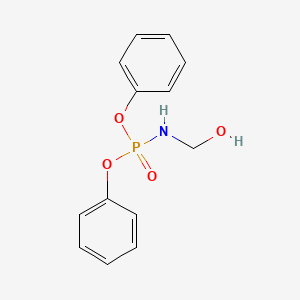 molecular formula C13H14NO4P B14566522 Diphenyl N-(hydroxymethyl)phosphoramidate CAS No. 61578-59-4