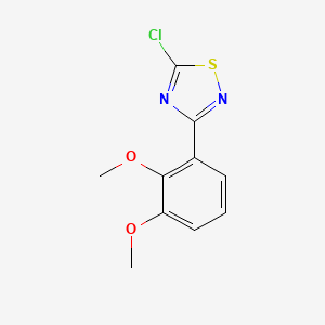 molecular formula C10H9ClN2O2S B1456653 5-氯-3-(2,3-二甲氧基苯基)-1,2,4-噻二唑 CAS No. 1378261-24-5