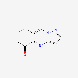 molecular formula C10H9N3O B1456660 7,8-dihydropyrazolo[5,1-b]quinazolin-5(6H)-one CAS No. 1428139-25-6