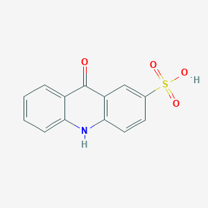 molecular formula C13H9NO4S B14566602 9-Oxo-9,10-dihydroacridine-2-sulfonic acid CAS No. 61556-11-4