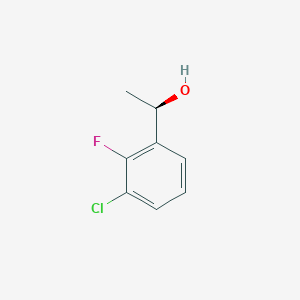 molecular formula C8H8ClFO B1456663 (1R)-1-(3-chloro-2-fluorophenyl)ethan-1-ol CAS No. 1344948-86-2