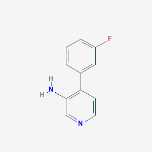 molecular formula C11H9FN2 B1456664 4-(3-Fluorophenyl)pyridin-3-amine CAS No. 1374664-62-6