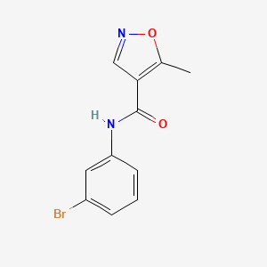 molecular formula C11H9BrN2O2 B14566715 N-(3-Bromophenyl)-5-methyl-1,2-oxazole-4-carboxamide CAS No. 61643-20-7