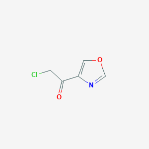 molecular formula C5H4ClNO2 B1456674 2-氯-1-恶唑-4-基-乙酮 CAS No. 1216314-67-8