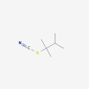molecular formula C7H13NS B14566740 2,3-Dimethylbutan-2-yl thiocyanate CAS No. 61406-90-4