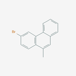 molecular formula C15H11Br B14566753 Phenanthrene, 3-bromo-10-methyl- CAS No. 61690-49-1