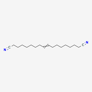 molecular formula C18H30N2 B14566758 Octadec-9-enedinitrile CAS No. 61549-45-9