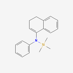 molecular formula C19H23NSi B14566800 N-(3,4-Dihydronaphthalen-1-yl)-1,1,1-trimethyl-N-phenylsilanamine CAS No. 61820-38-0