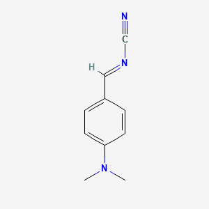 molecular formula C10H11N3 B14566917 Cyanamide, [[4-(dimethylamino)phenyl]methylene]- CAS No. 61852-04-8