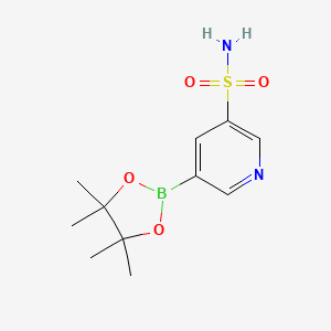 5-(4,4,5,5-Tetramethyl-1,3,2-dioxaborolan-2-yl)pyridine-3-sulfonamide