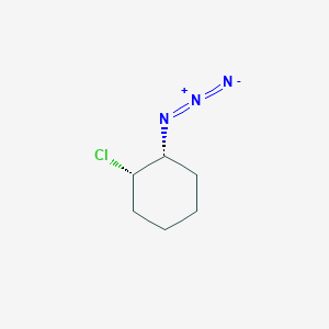 molecular formula C6H10ClN3 B14566928 (1R,2S)-1-Azido-2-chlorocyclohexane CAS No. 61530-28-7