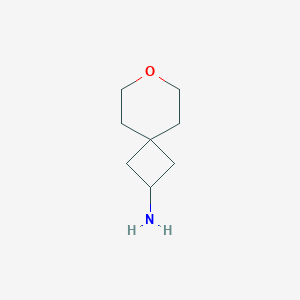 molecular formula C8H15NO B1456693 7-Oxaspiro[3.5]nonan-2-amine CAS No. 1374658-89-5