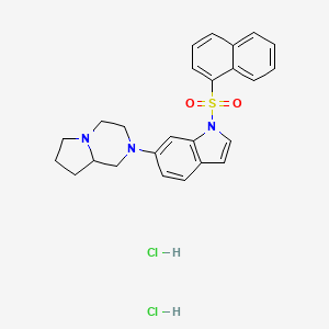 6-(Hexahydropyrrolo[1,2-a]pyrazin-2(1H)-yl)-1-(1-naphthalenylsulfonyl)-1H-indole dihydrochloride