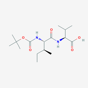 molecular formula C16H30N2O5 B14566944 Boc-Ile-Val-OH CAS No. 61348-61-6