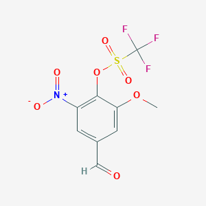 4-Formyl-2-methoxy-6-nitrophenyl trifluoromethanesulfonate