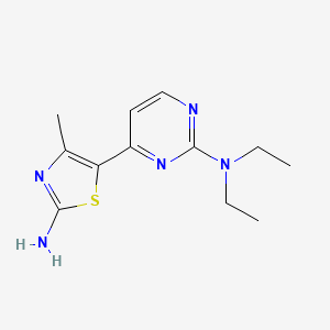 5-(2-(Diethylamino)pyrimidin-4-yl)-4-methylthiazol-2-amine