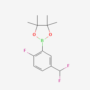 2-(5-(Difluoromethyl)-2-fluorophenyl)-4,4,5,5-tetramethyl-1,3,2-dioxaborolane