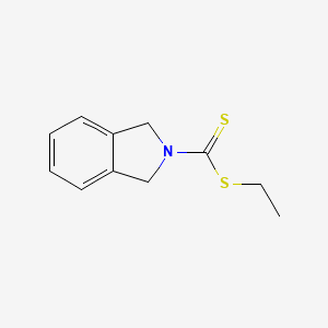 molecular formula C11H13NS2 B14567155 Ethyl 1,3-dihydro-2H-isoindole-2-carbodithioate CAS No. 61517-18-8