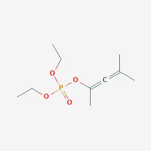 molecular formula C10H19O4P B14567187 Diethyl 4-methylpenta-2,3-dien-2-yl phosphate CAS No. 61570-67-0