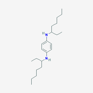 molecular formula C22H40N2 B14567197 N~1~,N~4~-Di(octan-3-yl)benzene-1,4-diamine CAS No. 61293-42-3