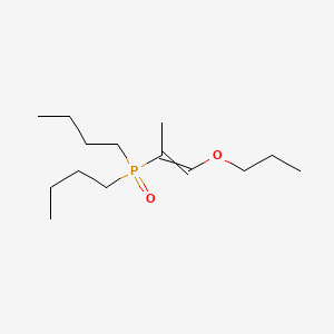 molecular formula C14H29O2P B14567199 Dibutyl(oxo)(1-propoxyprop-1-en-2-yl)-lambda~5~-phosphane CAS No. 61753-11-5