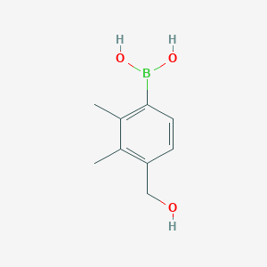 molecular formula C9H13BO3 B1456721 2,3-二甲基-4-羟甲基苯硼酸 CAS No. 1451391-38-0