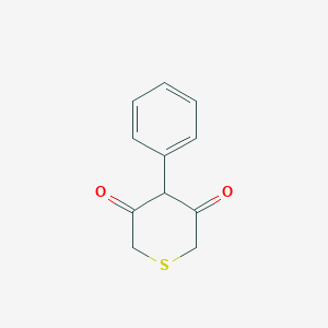 molecular formula C11H10O2S B14567212 4-Phenylthiane-3,5-dione CAS No. 61363-55-1