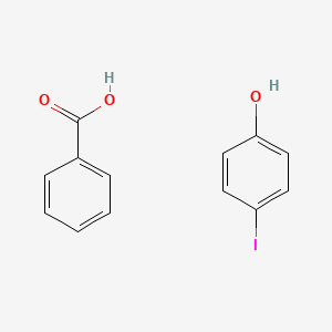 molecular formula C13H11IO3 B14567253 Benzoic acid;4-iodophenol CAS No. 61807-37-2