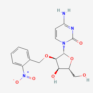 molecular formula C16H18N4O7 B14567272 2'-O-[(2-Nitrophenyl)methyl]cytidine CAS No. 61517-72-4