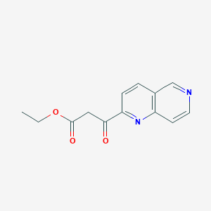 Ethyl 3-(1,6-naphthyridin-2-YL)-3-oxopropanoate