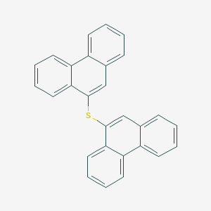 molecular formula C28H18S B14567280 9,9'-Sulfanediyldiphenanthrene CAS No. 61832-78-8