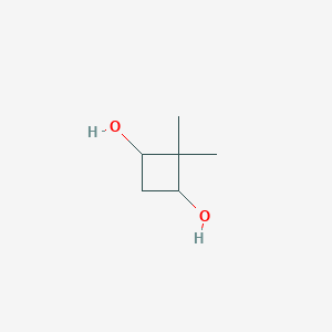 molecular formula C6H12O2 B1456730 2,2-Dimethylcyclobutane-1,3-diol CAS No. 1443981-71-2