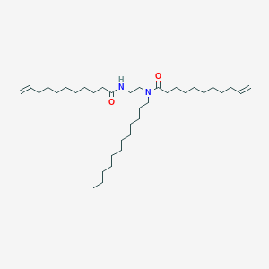molecular formula C36H68N2O2 B14567302 N-Dodecyl-N-{2-[(undec-10-enoyl)amino]ethyl}undec-10-enamide CAS No. 61796-98-3