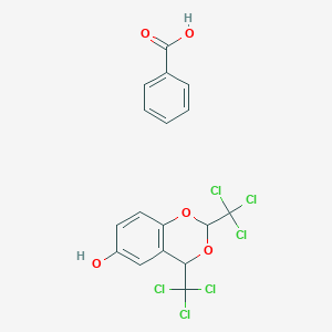 molecular formula C17H12Cl6O5 B14567305 benzoic acid;2,4-bis(trichloromethyl)-4H-1,3-benzodioxin-6-ol CAS No. 61720-08-9