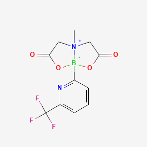molecular formula C11H10BF3N2O4 B1456732 6-Trifluomethyl-2-pyridinylboronic acid MIDA ester CAS No. 1227700-46-0