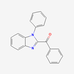 molecular formula C20H14N2O B14567325 Phenyl(1-phenyl-1H-benzimidazol-2-yl)methanone CAS No. 61495-66-7