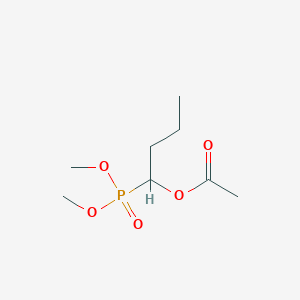 molecular formula C8H17O5P B14567339 1-(Dimethoxyphosphoryl)butyl acetate CAS No. 61684-63-7