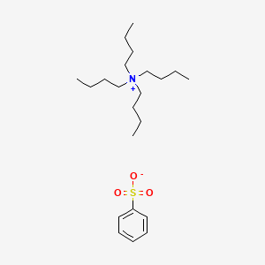 molecular formula C22H41NO3S B14567406 N,N,N-Tributylbutan-1-aminium benzenesulfonate CAS No. 61657-37-2