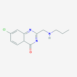 molecular formula C12H14ClN3O B1456741 7-Chloro-2-(propylaminomethyl)-4aH-quinazolin-4-one CAS No. 900640-74-6
